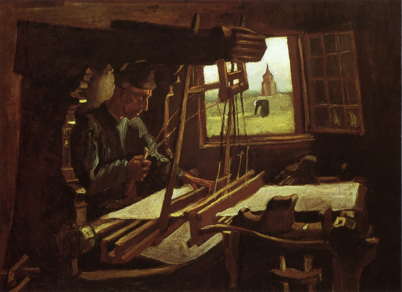 Картина Ван Гога Ткач у открытого окна 1884